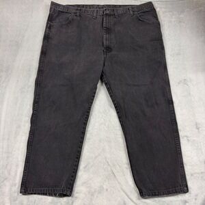 VTG Y2K Rustler Mens 48x30 Regular Fit Straight Leg Jeans Faded Black Denim